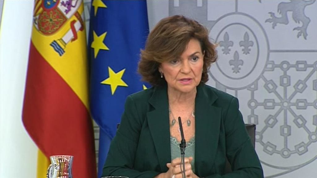 En directo: Carmen Calvo comparece tras el Consejo de Ministros En directo: Carmen Calvo comparece tras el Consejo de Ministros