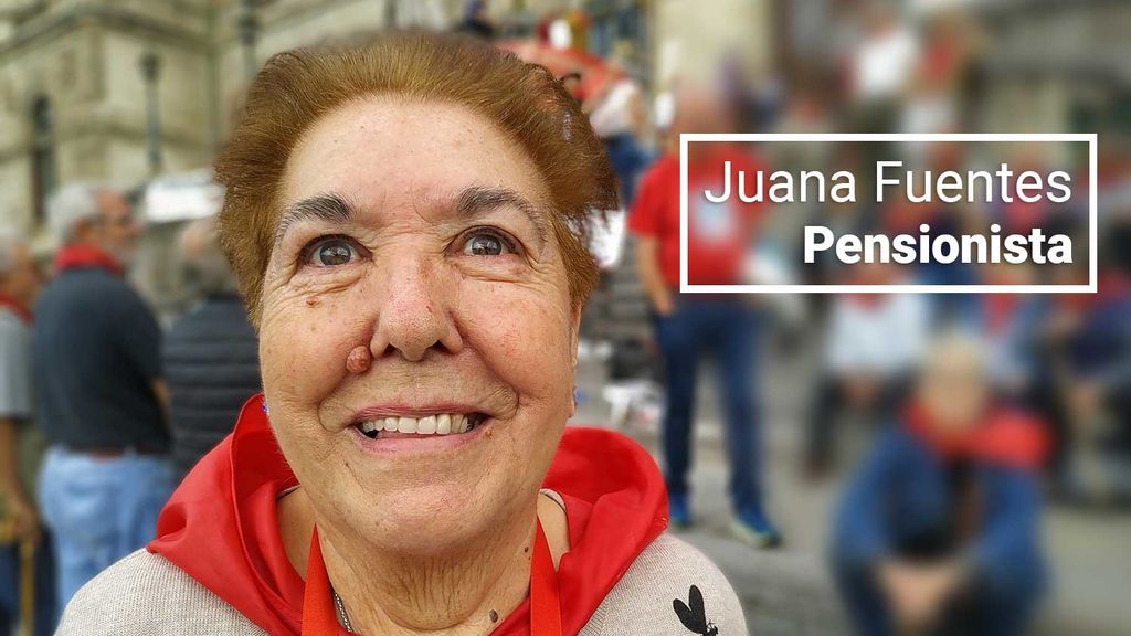 Juana Fuentes, pensionista de Bilbao: "En cuanto pasen las elecciones, los políticos se olvidarán de nosotros" Juana Fuentes, pensionista de Bilbao: "En cuanto pasen las elecciones, los políticos se olvidarán de nosotros"