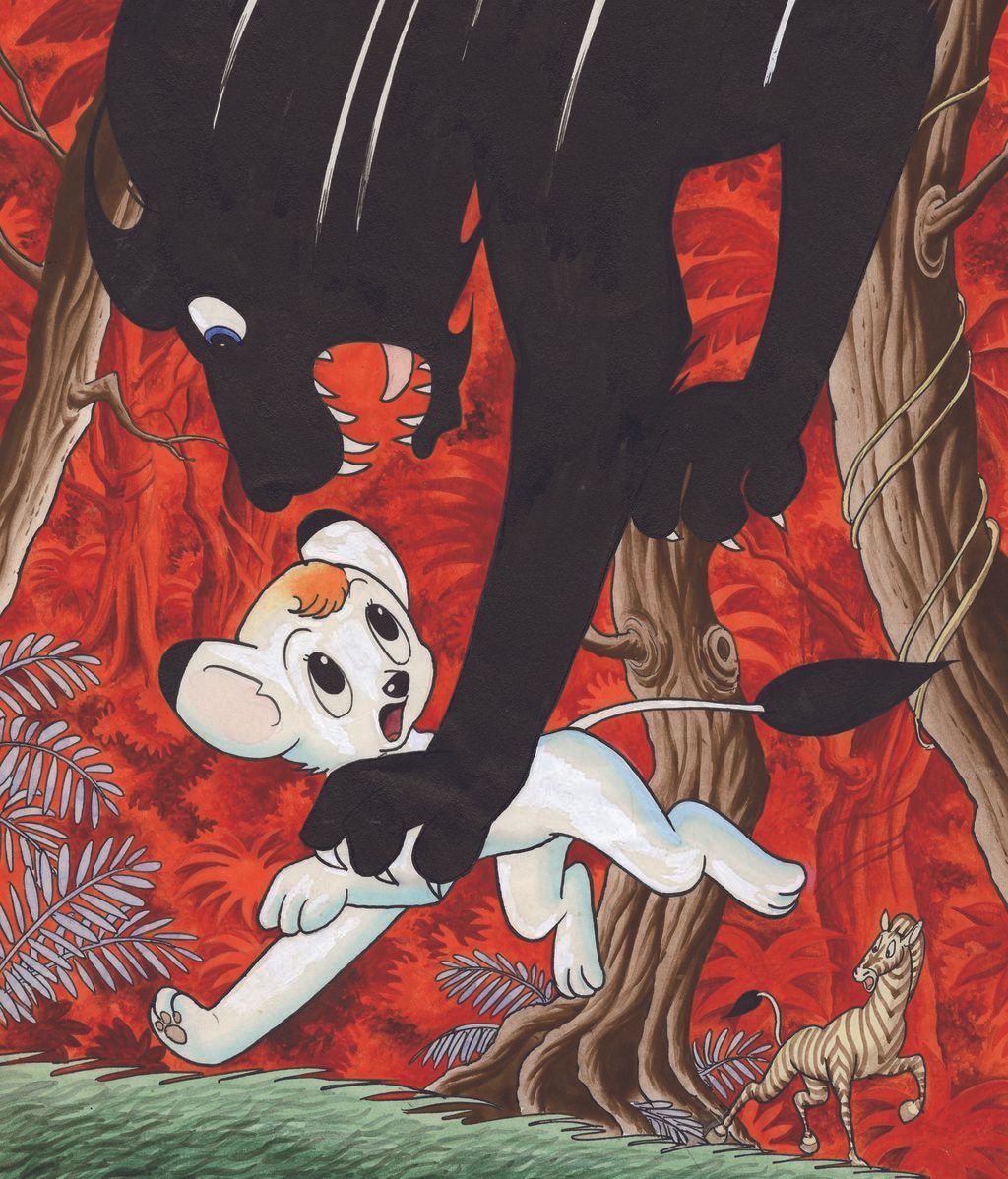 Ilustración de 'Kimba, el León blanco' de Osamu Tezuka