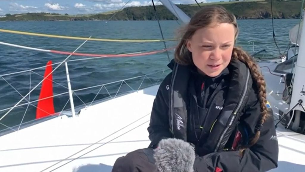 Greta Thunberg busca la manera de llegar a la Cumbre del Clima en Madrid desde Estados Unidos navegando