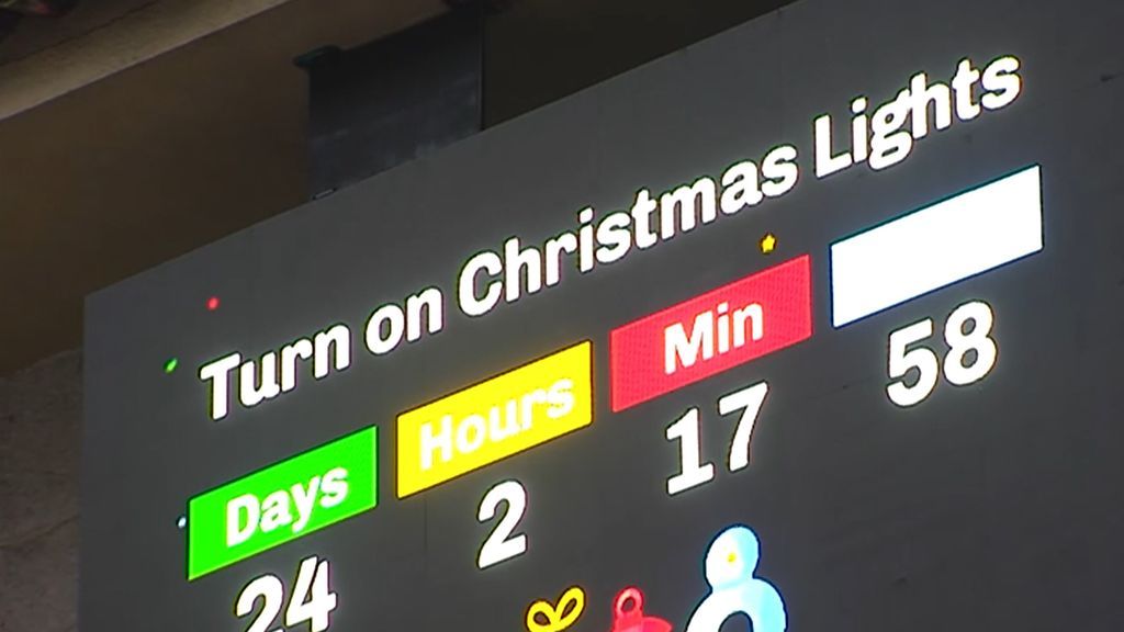Vigo instala un reloj para llevar la cuenta atrás del encendido de sus luces de Navidad