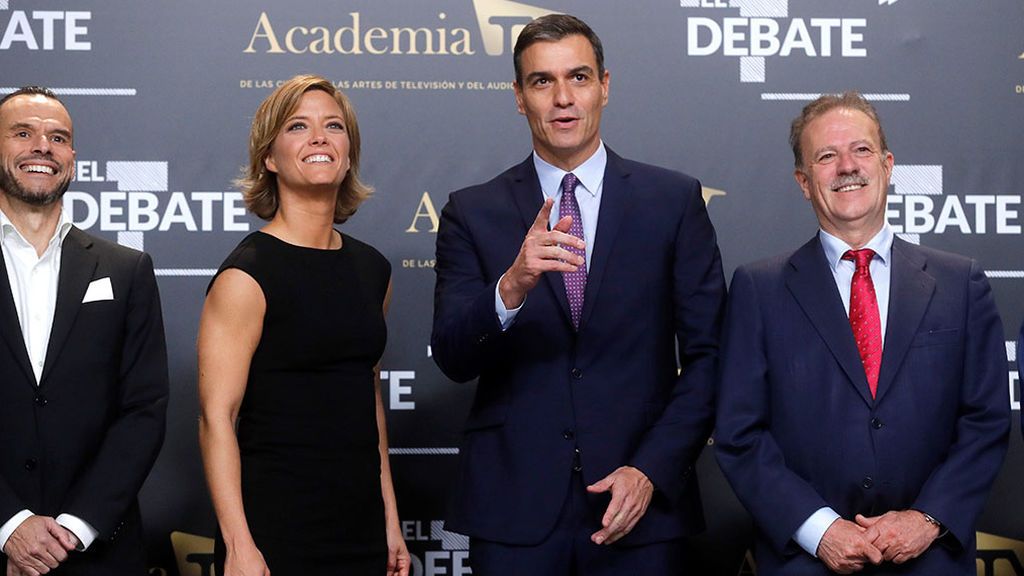 Pedro Sánchez llega al debate