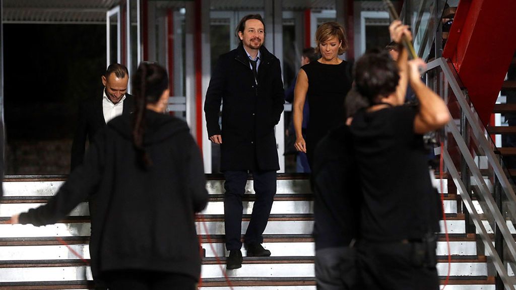 Pablo Iglesias llega al debate