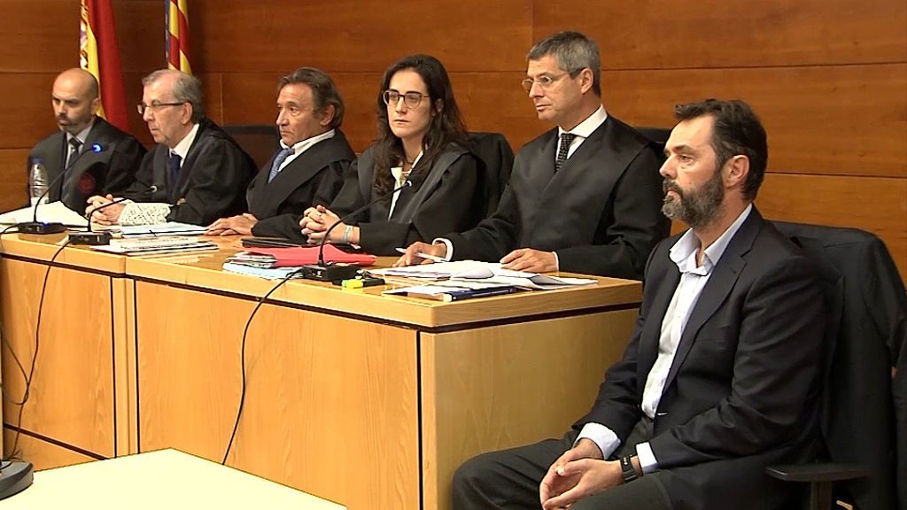 Miguel López durante el juicio