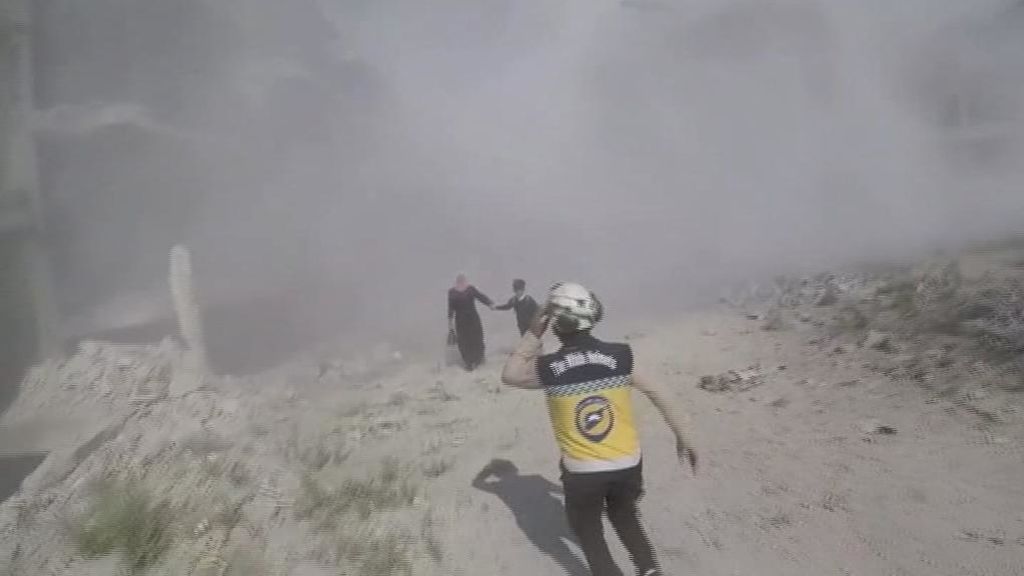 Un voluntario graba el ataque que sufrió en Siria