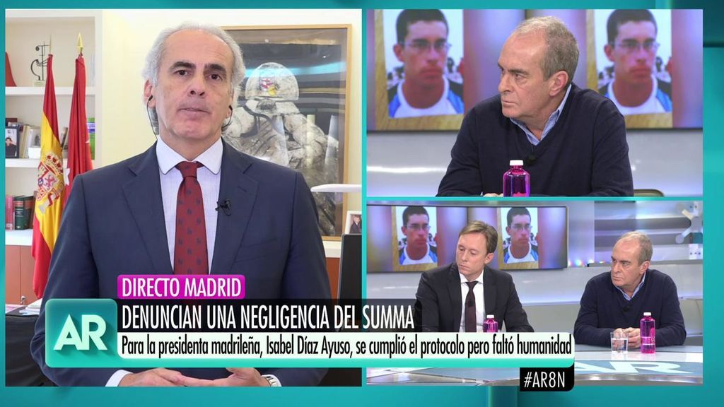 El consejero de Sanidad de Madrid: "La empatía con Carmen y Aitor podría haber sido de otra manera"