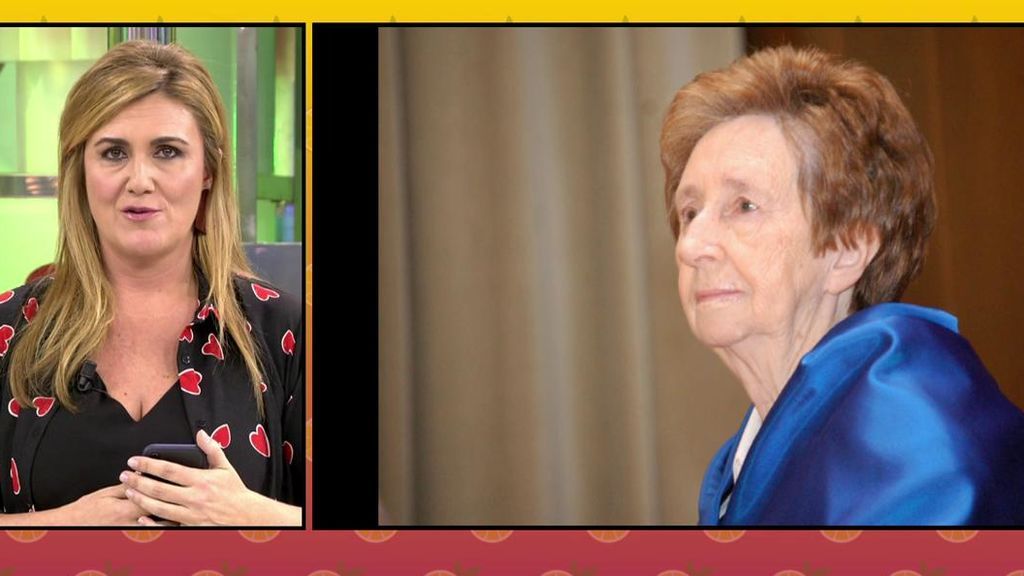 Carlota Corredera muy emocionada con el fallecimiento de Margarita Salas