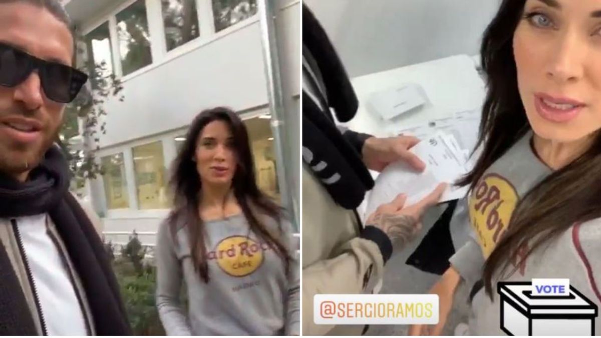 Pilar Rubio sale en defensa de Sergio Ramos tras aparecer con una papeleta del PP: "Hemos cogido todas para luego decidir"
