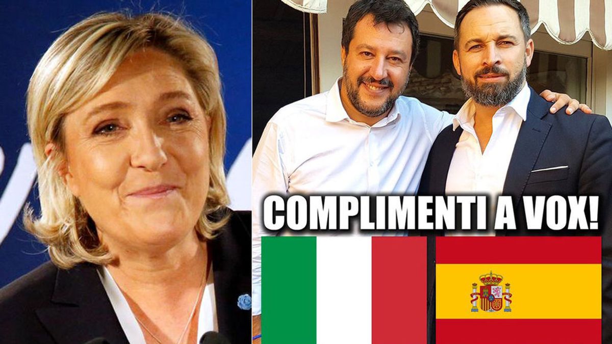 Le Pen y Salvini felicitan a Vox por su "ascenso fulgurante"