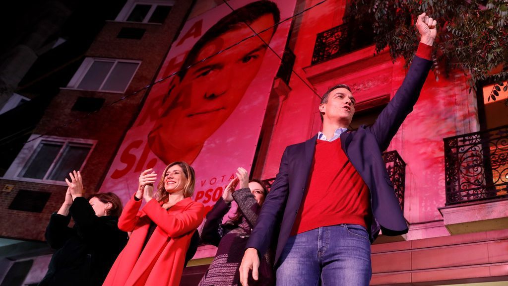 Sánchez celebra los resultados de las elecciones generales del 10-N: "Esta vez, sí o sí, vamos a conseguir un Gobierno progresista"