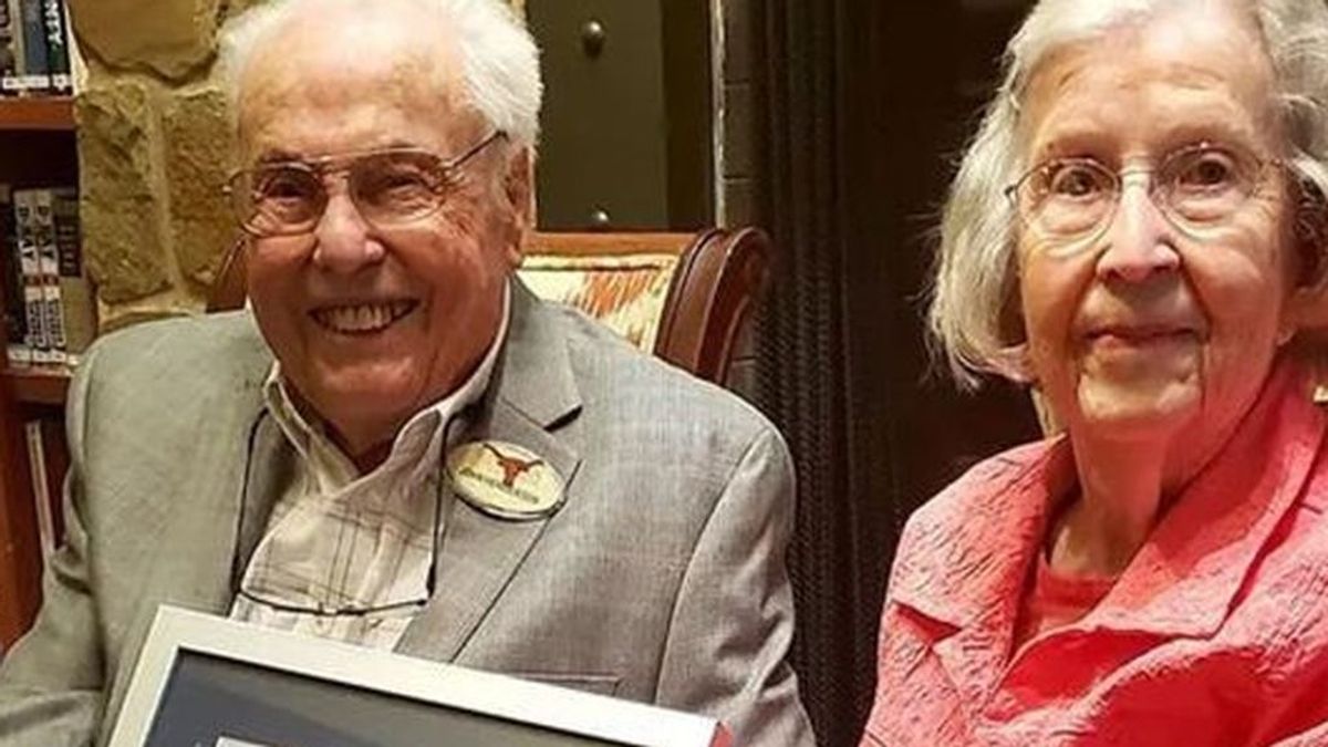 John y Charlotte una pareja de récord: suman 211 años y llevan 80 juntos