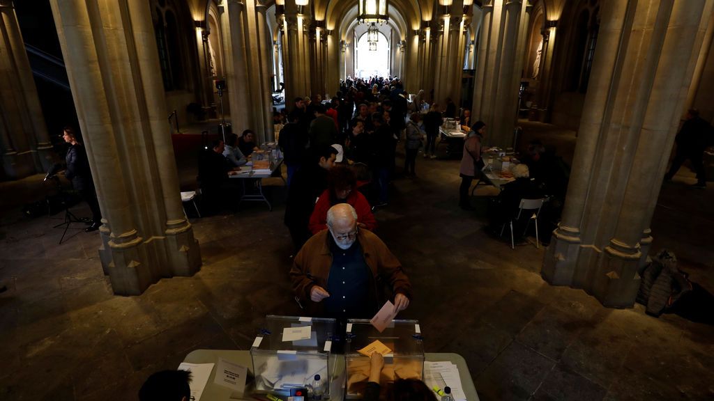 Colegio electoral en Barcelona