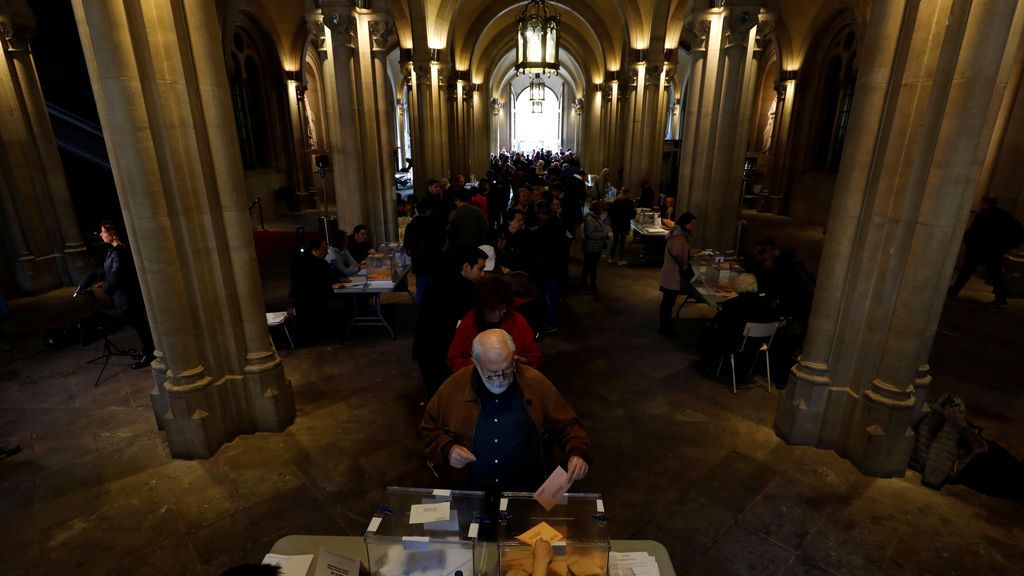 Colegio electoral en Barcelona