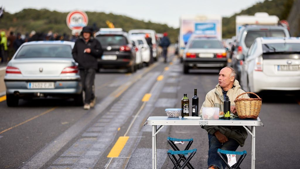 Los transportistas piden ayuda por el corte de Tsunami Democratic