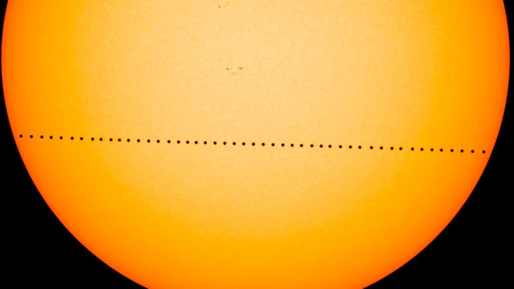 Mercurio se pasea este lunes por delante del Sol Mercurio se pasea este lunes por delante del Sol