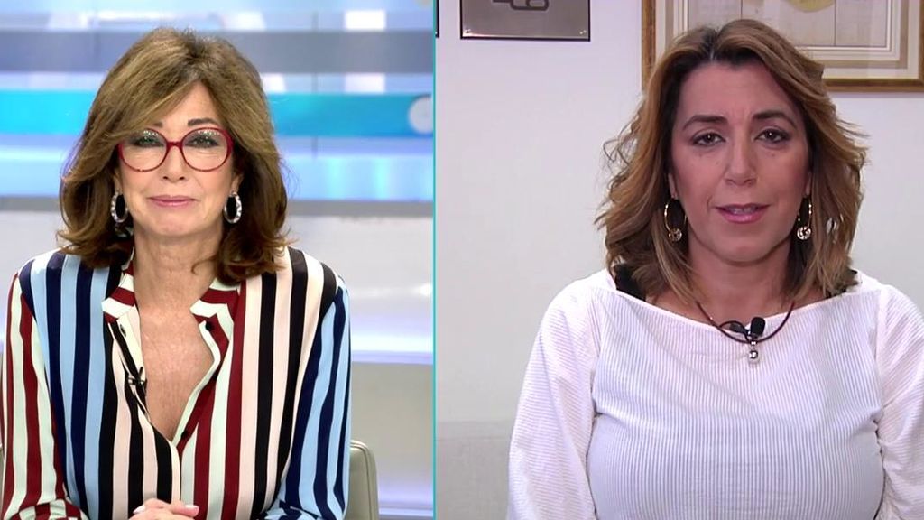 Susana Díaz habla de la victoria del PSOE en las elecciones