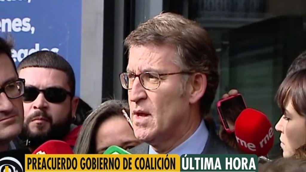 Feijoó, del pacto de gobierno de PSOE y Podemos: “Nos han engañado durante mucho tiempo”
