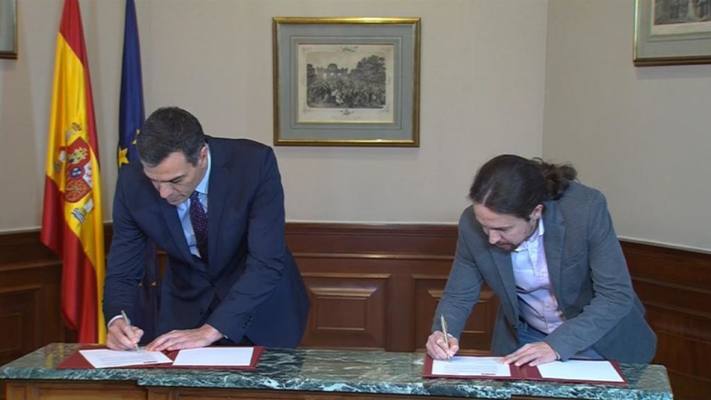 Sánchez e Iglesias alcanzan un preacuerdo Sánchez e Iglesias alcanzan un preacuerdo