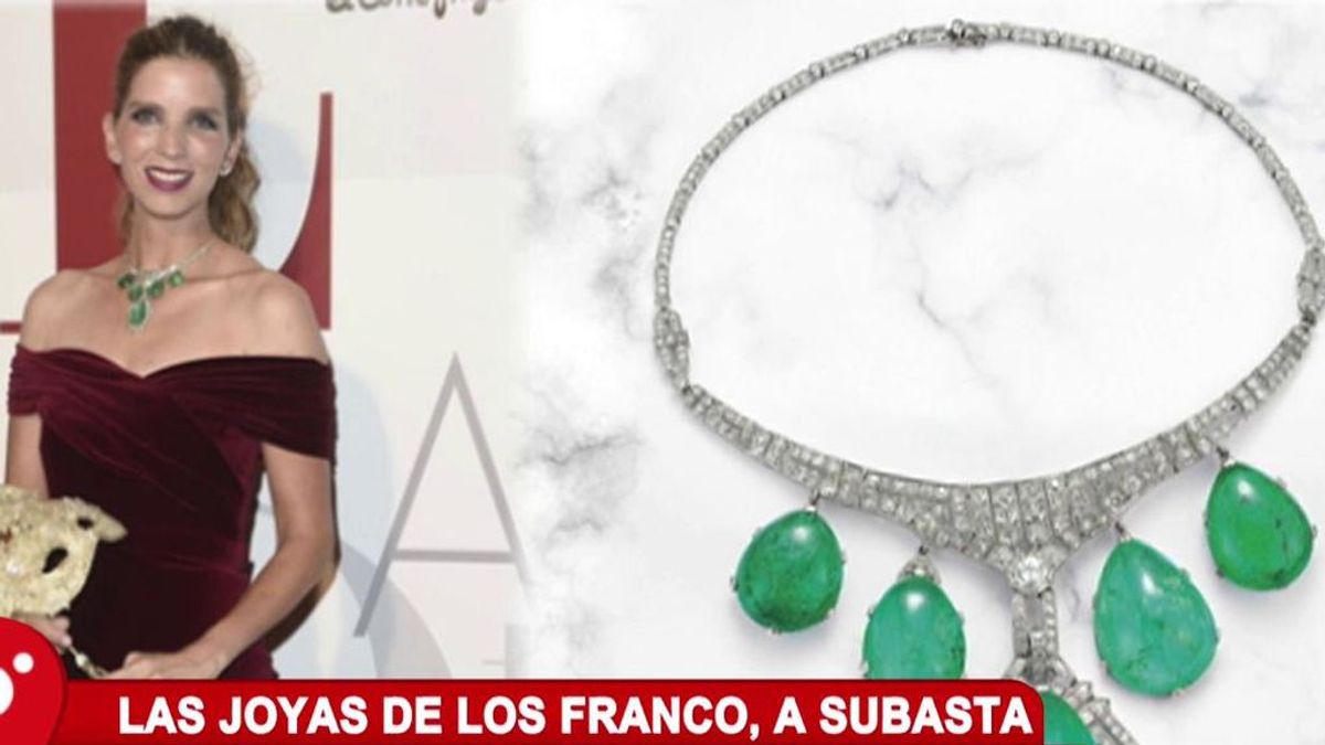 Unos pendientes, collar y un anillo: las joyas de los Franco a la venta por 400.000 euros