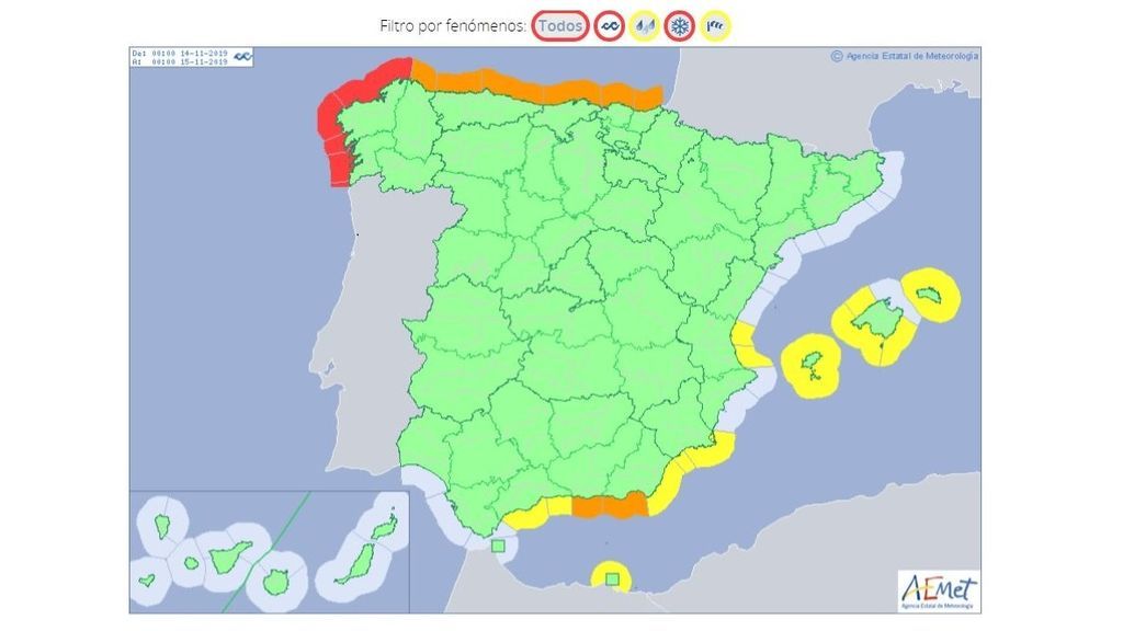 alerta por situacion costera