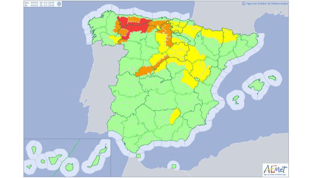 aviso nevadas