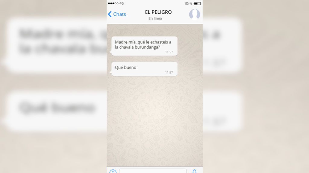 Conversación en el chat "EL PELIGRO"