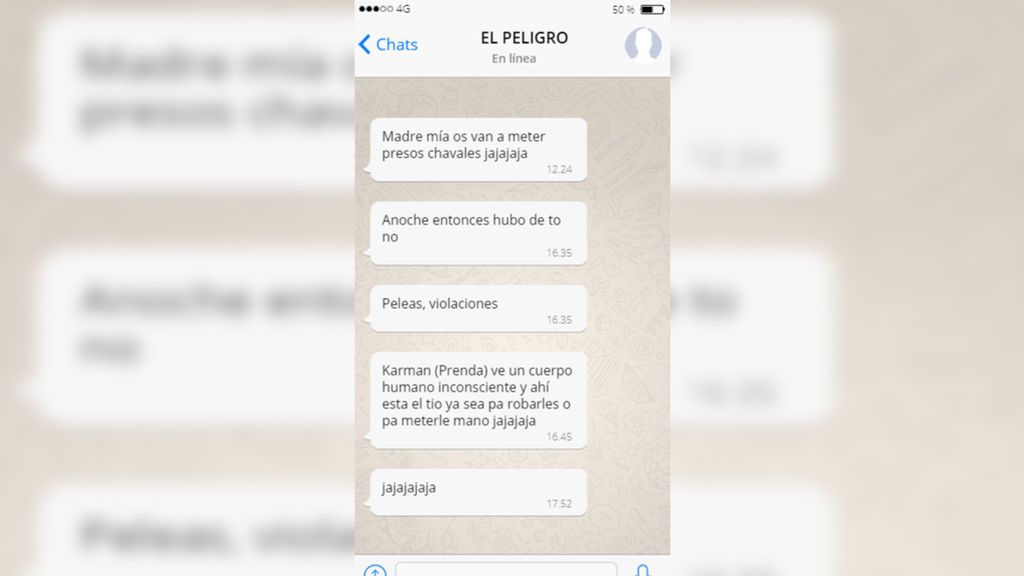 El otro chat de La Manada El otro chat de La Manada