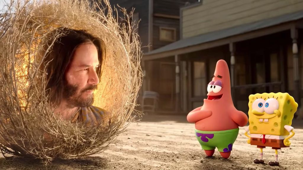 Keanu Reeves saldrá en la próxima película de Bob Esponja