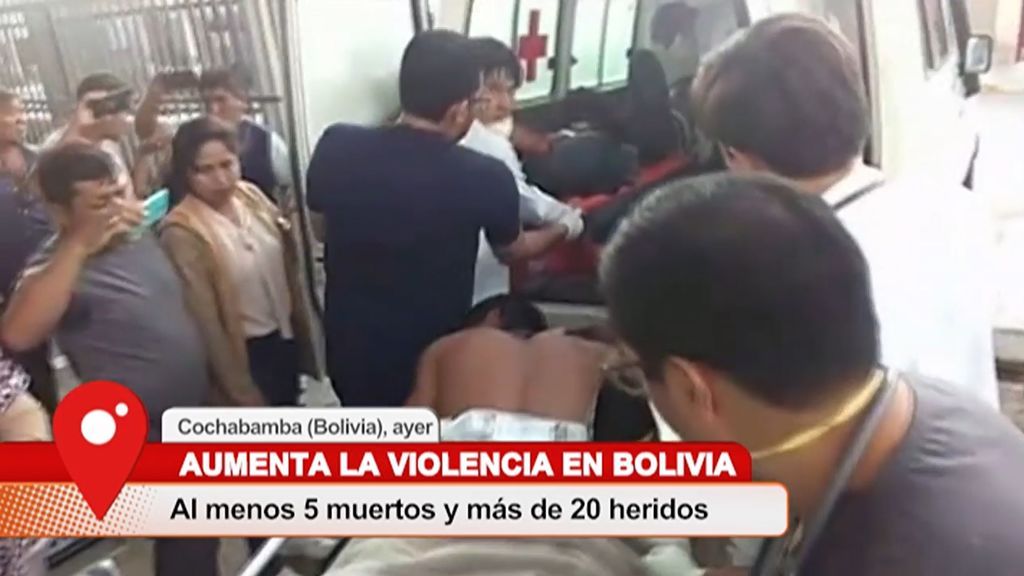Aumenta la tensión en Bolivia: 5 muertos y más de 20 heridos