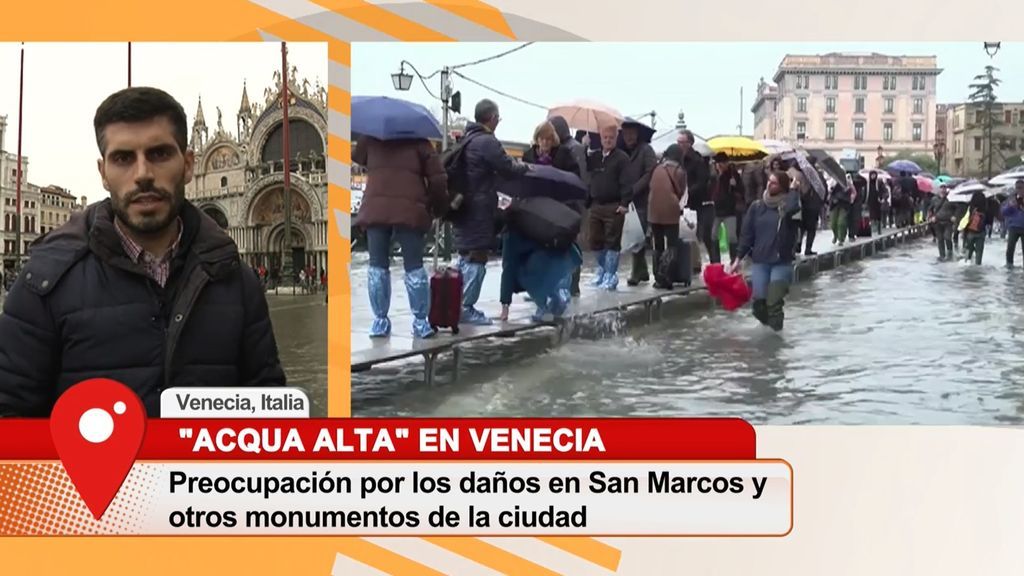 Acqua alta en Venecia: preocupación por los daños en los monumentos de la ciudad