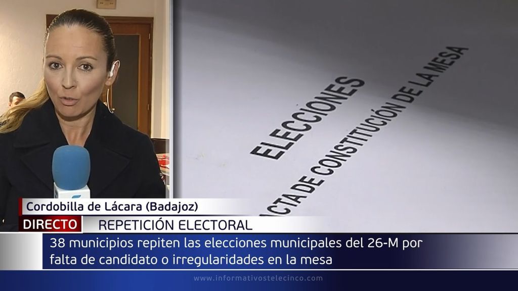 38 localidades españolas hoy repiten las elecciones municipales del pasado 26 de Mayo