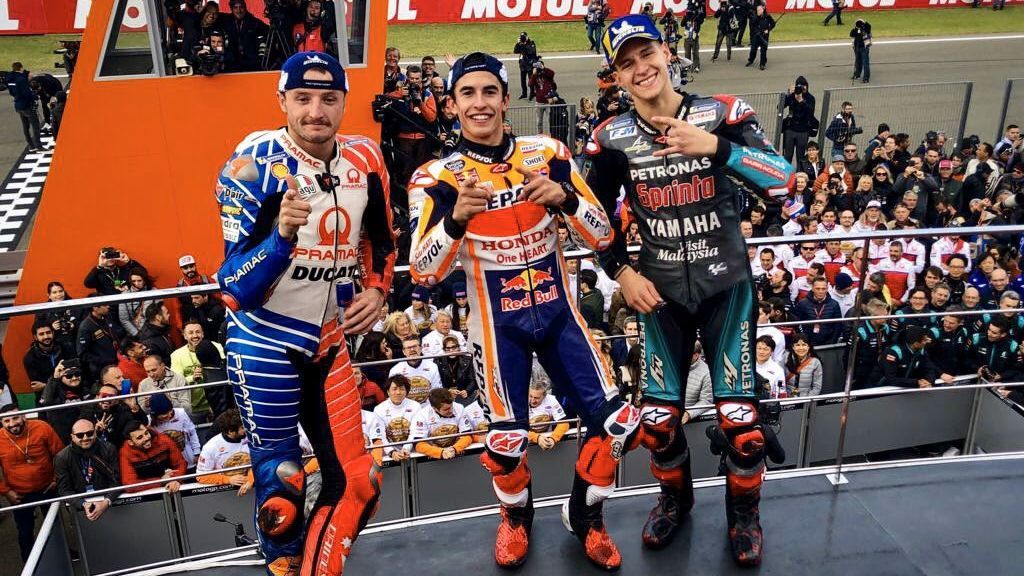 Marc Márquez se da un paseo y gana en Valencia en la despedida de Jorge Lorenzo de MotoGP