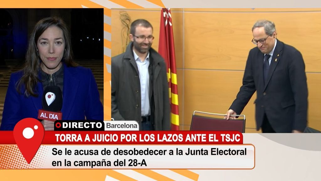 Torra bromea sobre su declaración en el juicio del TSJC y un plato de butifarras y judías: "La cosa puede salir por un lado o por otro"