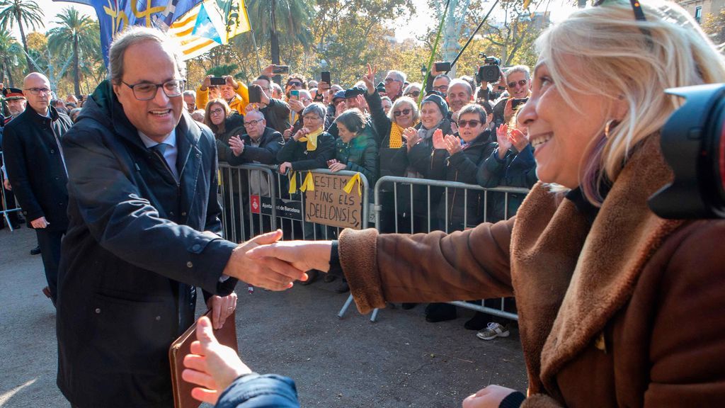 El President Quim Torra, a su llegada al TSJC El President Quim Torra, a su llegada al TSJC