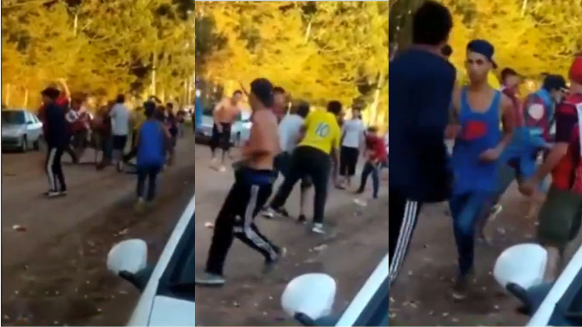 Batalla salvaje con palos y piedras en un partido de fútbol regional en Baradero Batalla salvaje con palos y piedras en un partido de fútbol regional en Baradero