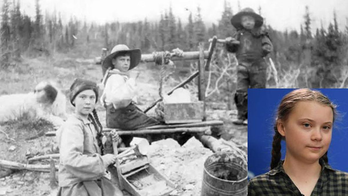 Los ‘conspiranoicos’ creen que Greta Thunberg es una viajera del tiempo que viene de 1898