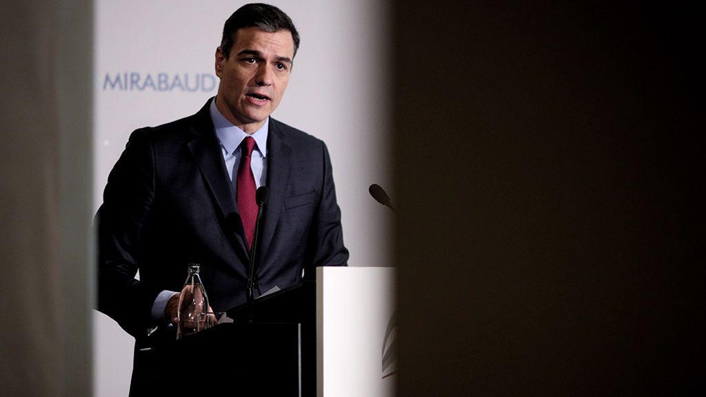 Pedro Sánchez en su discurso ante los empresarios Pedro Sánchez en su discurso ante los empresarios
