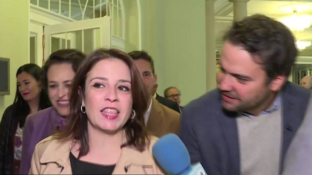 Adriana Lastra, preguntada por la sentencia de los ERE: "Hablamos de presente y futuro"