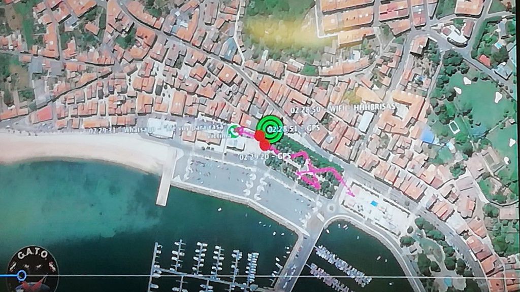 Captura de la reconstrucción virtual que hizo la Guardia Civil de los últimos pasos de Diana Quer