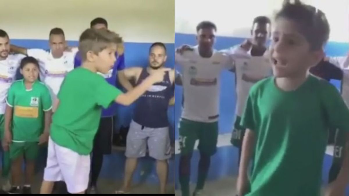 La charla profesional de un niño brasileño a los más mayores: "Llegó la hora, tenemos que se campeones" La charla profesional de un niño brasileño a los más mayores: "Llegó la hora, tenemos que se campeones"