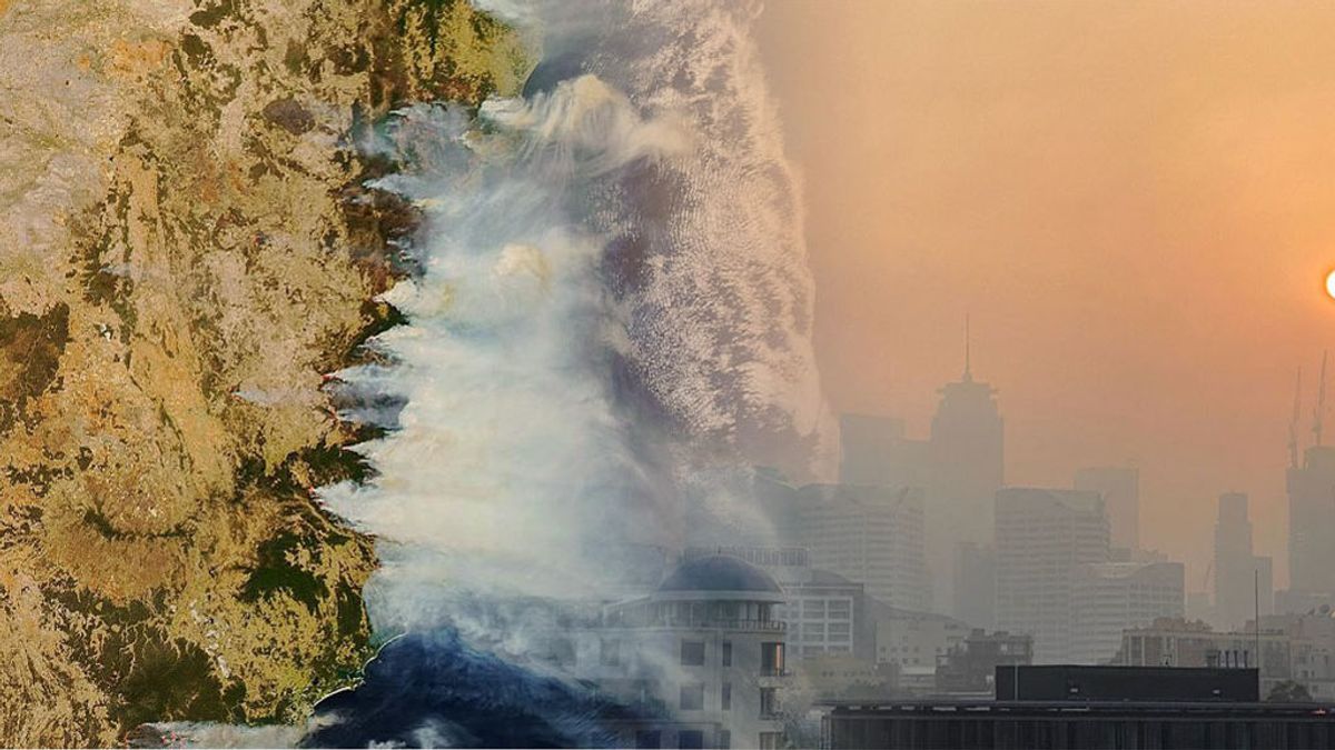 El cielo de Sidney, cubierto por el humo de los incendios: la nasa dice que podría llegar a Latinoamérica
