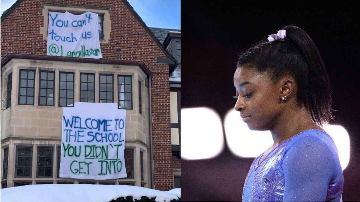 Simone Biles, indignada con una broma sobre la persona que abusó sexualmente de ella: "Este tipo de cosas me revuelven el estómago" Simone Biles, indignada con una broma sobre la persona que abusó sexualmente de ella: "Este tipo de cosas me revuelven el estómago"
