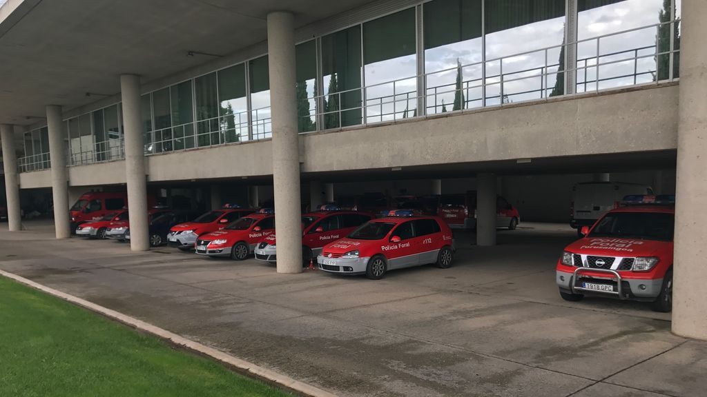 Coches patrulla de la Policia Foral de Tudela