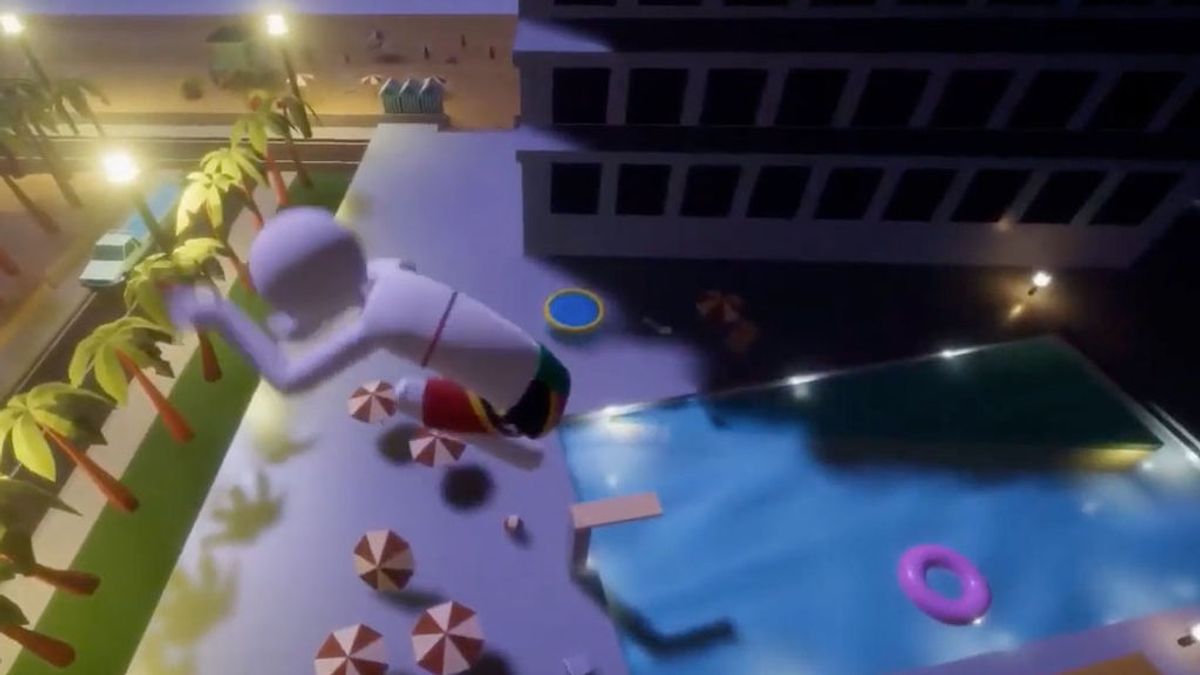 Balconing Simulator: el videojuego para saltar a una piscina desde la ventana de un hotel