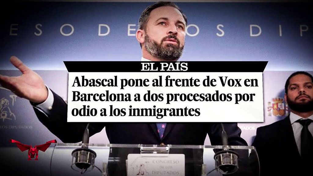 Abascal pone al frente de Vox en Barcelona a dos procesados por odio a inmigrantes