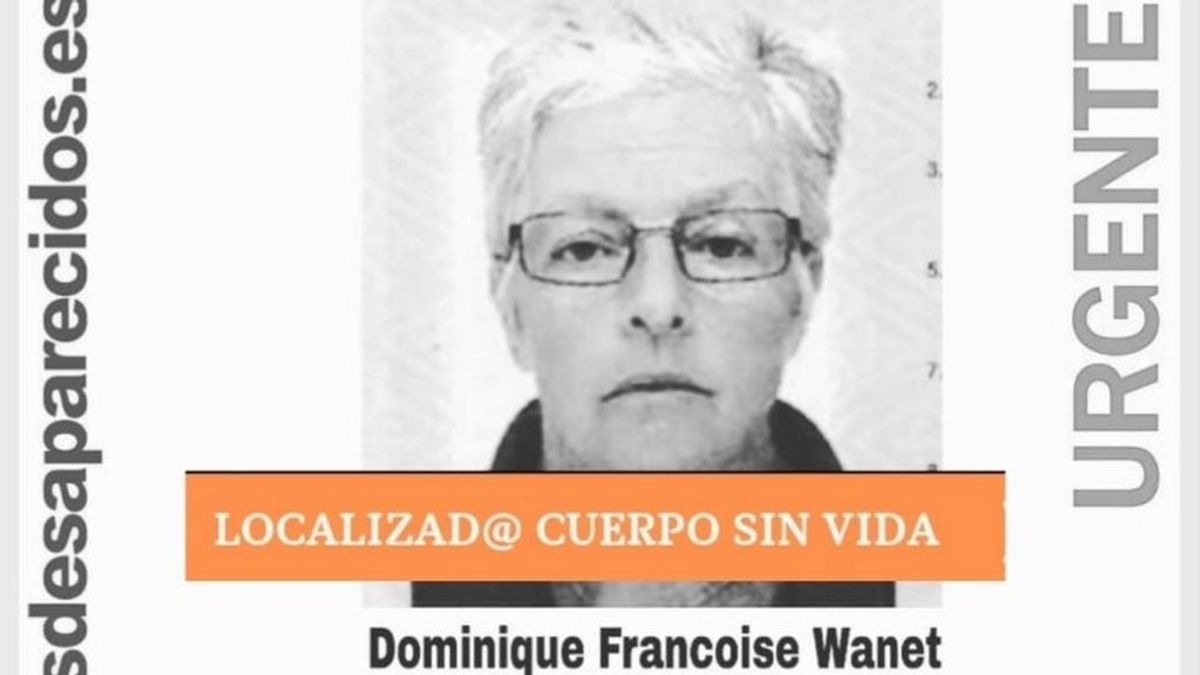 Hallada muerta a Dominique Francoise Wanet, desaparecida desde el pasado martes en l'Alfàs del Pi