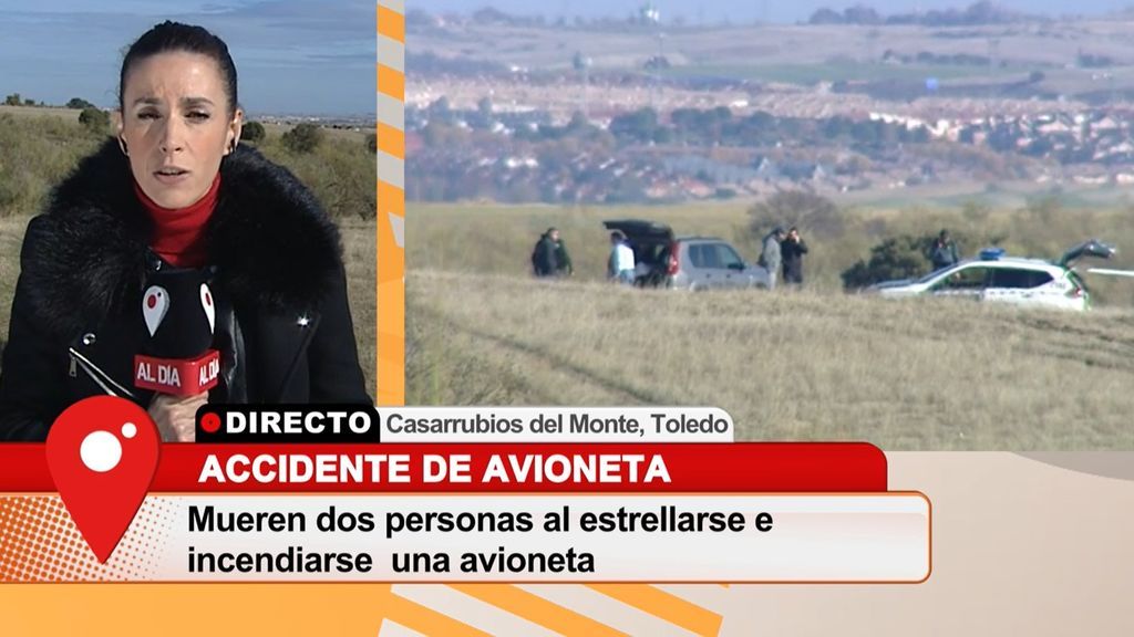 Trágico accidente aéreo: mueren dos personas al estrellarse e incendiarse su avioneta en Toledo