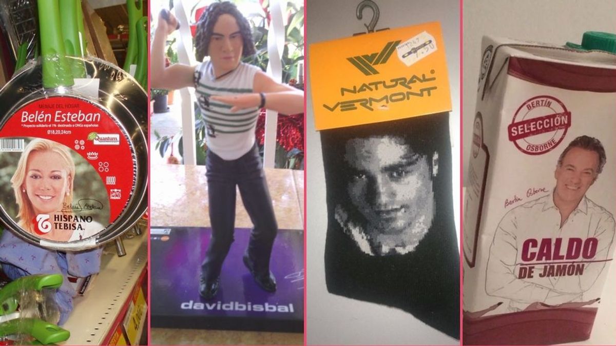 De las sartenes de Belén Esteban a los calcetines de Bustamante: El merchandising VIP más tróspido