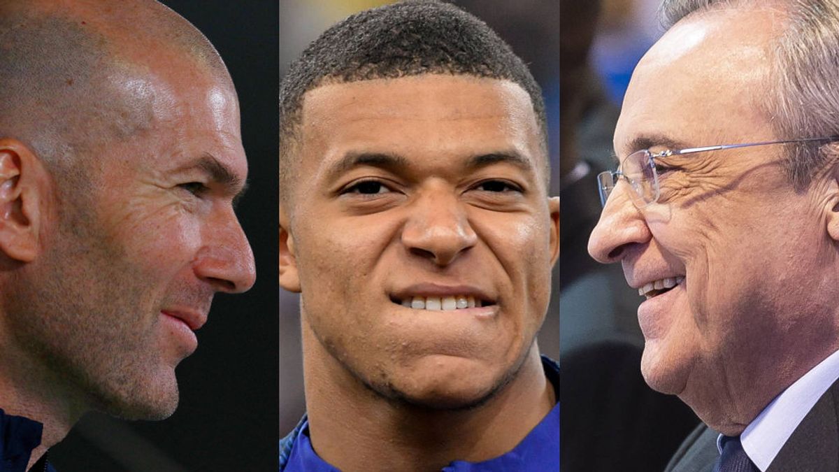 Mbappé se presenta al Bernabéu ante la afición, Zidane y Florentino expectantes por su futuro blanco Mbappé se presenta al Bernabéu ante la afición, Zidane y Florentino expectantes por su futuro blanco