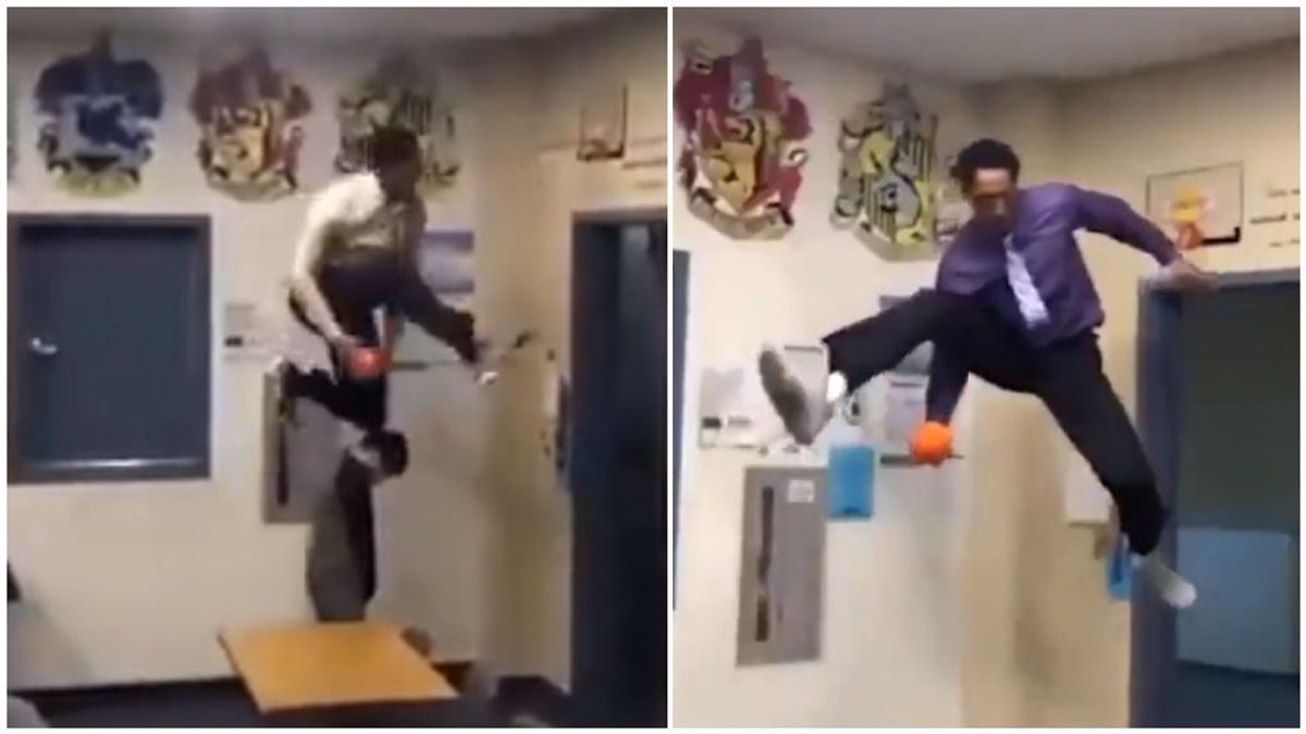 El tutor del 'Slam Dunk': el profesor de ciencias que acaba sus clases con unos mates espectaculares El tutor del 'Slam Dunk': el profesor de ciencias que acaba sus clases con unos mates espectaculares